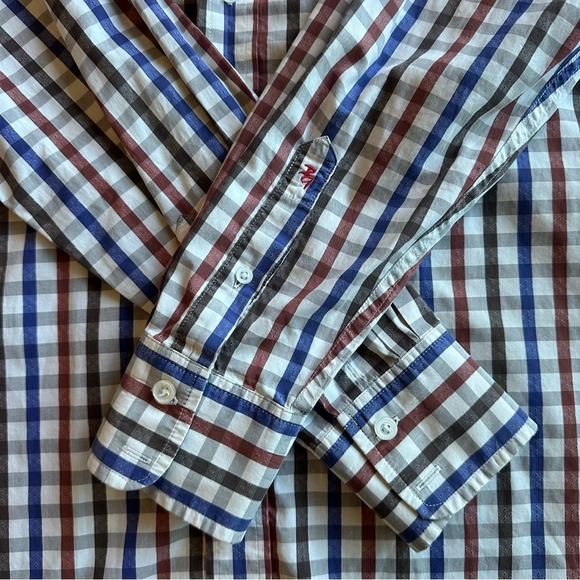 Robert Graham Modern Americana Men’s button down shirt size medium plaid - Picture 7 of 16